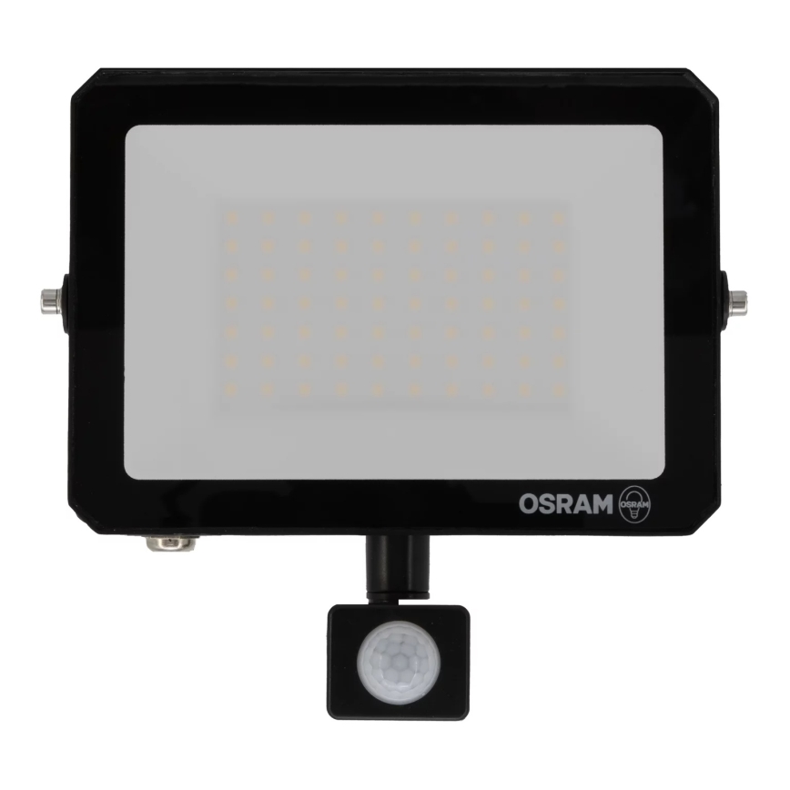 Proiector LED Osram cu senzor de mișcare și de crepuscul, 50W, 230V, 3000K, IP65, negru
