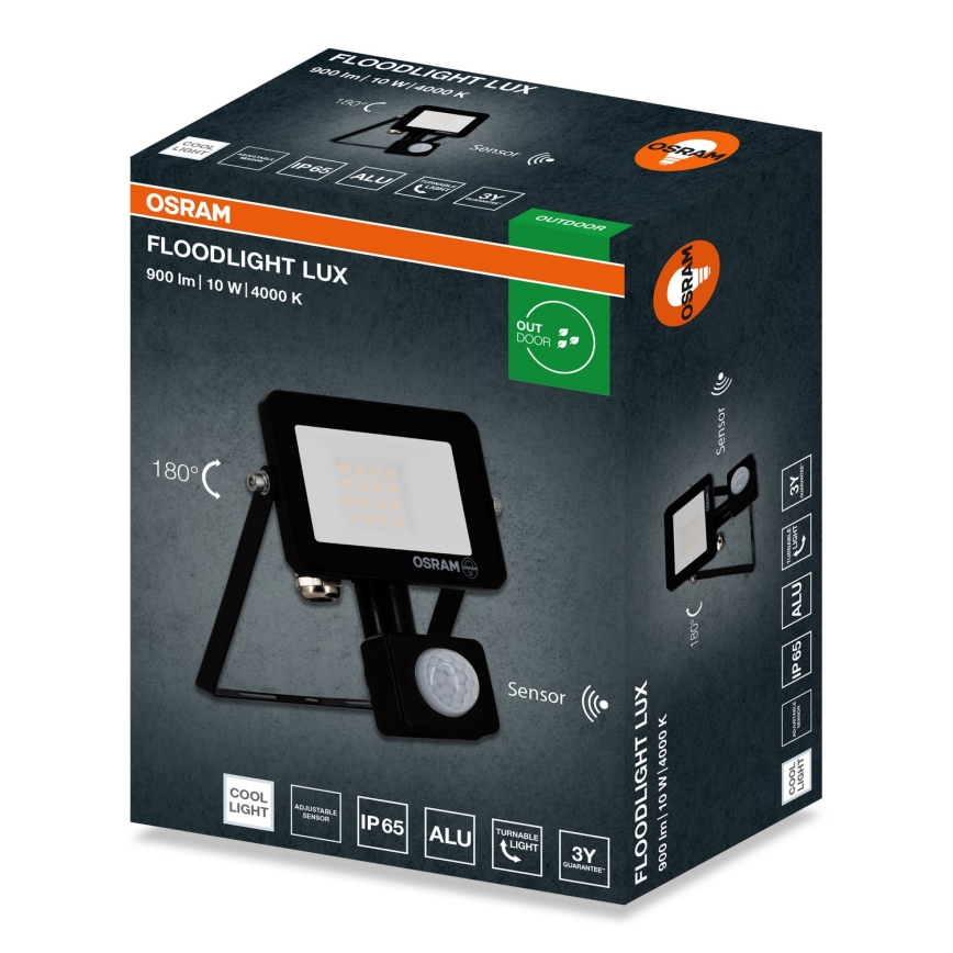 Osram - Proiector LED cu senzor FLOODLIGHT LED/10W/230V 4000K IP65
