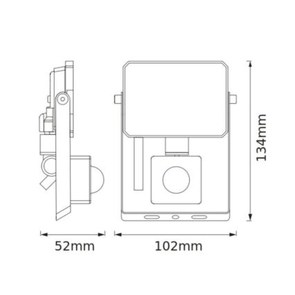 Osram - Proiector LED cu senzor FLOODLIGHT LED/10W/230V 4000K IP65
