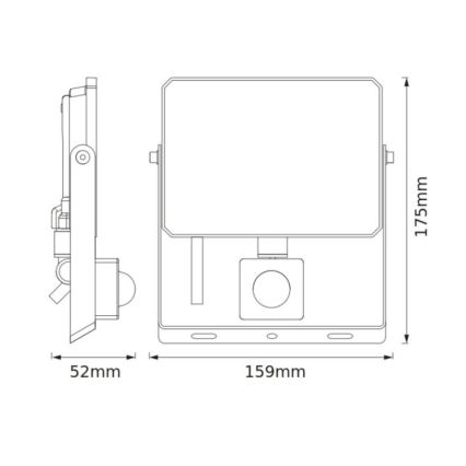 Osram - Proiector LED cu senzor FLOODLIGHT LED/30W/230V 3000K IP65