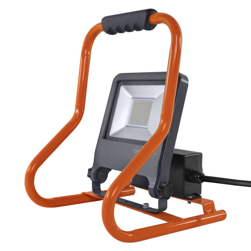 Osram - Proiector LED cu suport și prize R-STAND LED/50W/230V 4000K IP44 portocaliu/antracit