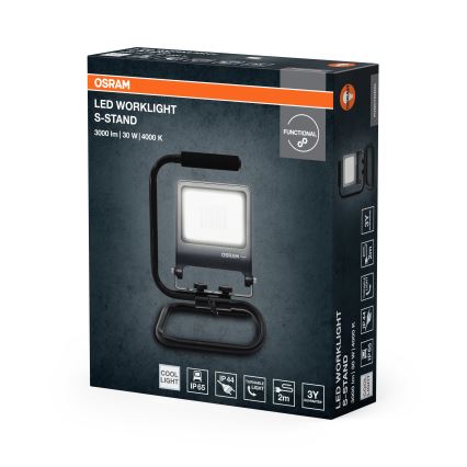 Osram - Proiector LED cu suport S-STAND LED/30W/230V 4000K IP65 antracit