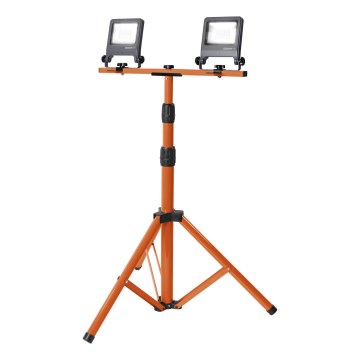 Osram - Proiector LED cu suport TRIPOD 2xLED/20W/230V 4000K IP65 portocaliu/antracit