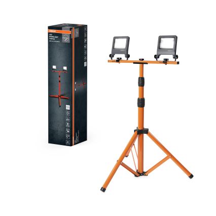 Osram - Proiector LED cu suport TRIPOD 2xLED/20W/230V 4000K IP65 portocaliu/antracit