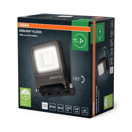 Osram - Proiector LED ENDURA, 20 W, 230 V, 4000 K, IP65