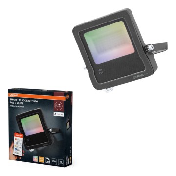 Osram - Proiector SMART+ LED RGBW reglabil, 30 W, 230 V, IP65, Wi-Fi
