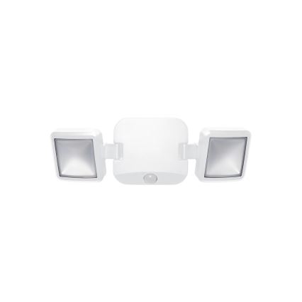 Osram - Reflector LED de exterior, montare pe perete, cu senzor BATTERY 2xLED/5W/4xD IP54