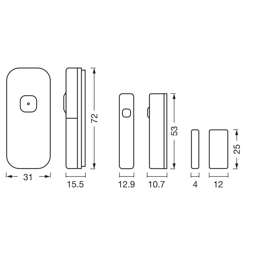 Osram - Senzor de contact SMART+ 3,7 V Wi‑Fi 500 mAh