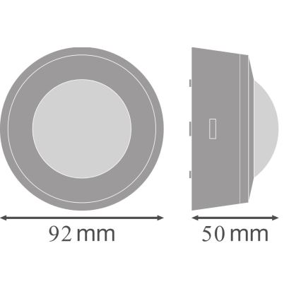 Osram - Senzor de mișcare cu infraroșu 230V IP44 alb