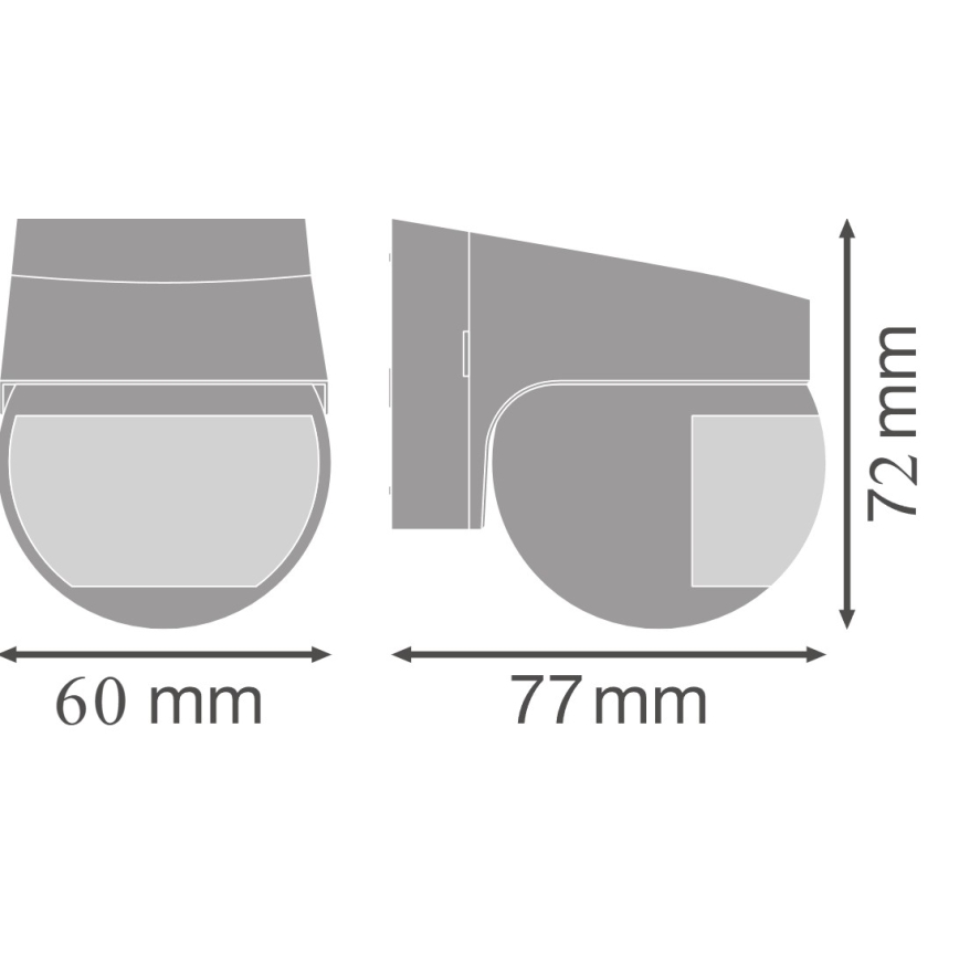 Osram - Senzor de mișcare cu infraroșu pentru exterior 230V IP44 alb