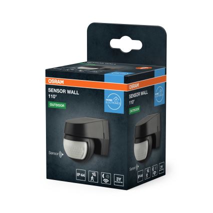 Osram - Senzor de mișcare cu infraroșu pentru exterior 230V IP44 negru