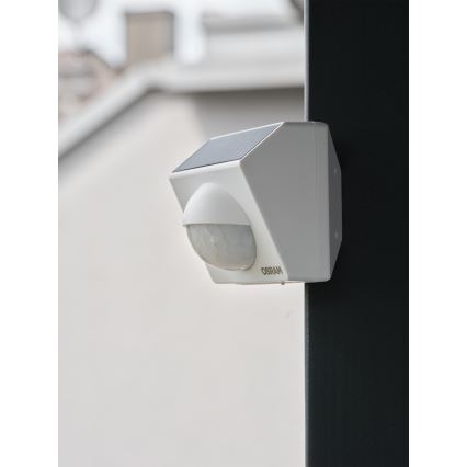 Osram - Senzor de mișcare solar SMART+ pentru exterior, 3,7 V, alb, IP65, Wi-Fi, 800 mAh
