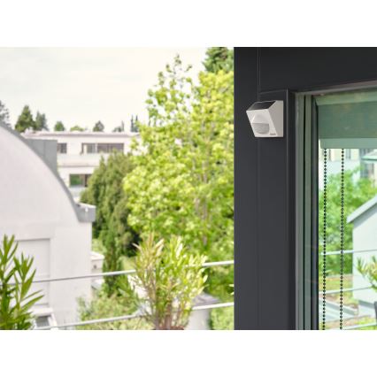 Osram - Senzor de mișcare solar SMART+ pentru exterior, 3,7 V, alb, IP65, Wi-Fi, 800 mAh