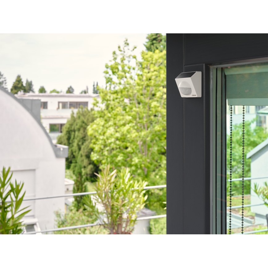 Osram - Senzor de mișcare solar SMART+ pentru exterior, 3,7 V, alb, IP65, Wi-Fi, 800 mAh