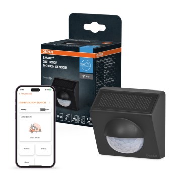 Osram - Senzor solar de mișcare pentru exterior SMART+ 3,7V antracit IP65 Wi-Fi 800 mAh