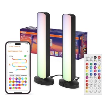 Osram - Set 2 buc. Lampă de masă LED RGBW dimabilă MOOD LIGHT LED/4W/230V 2700-6500K Wi-Fi + telecomandă