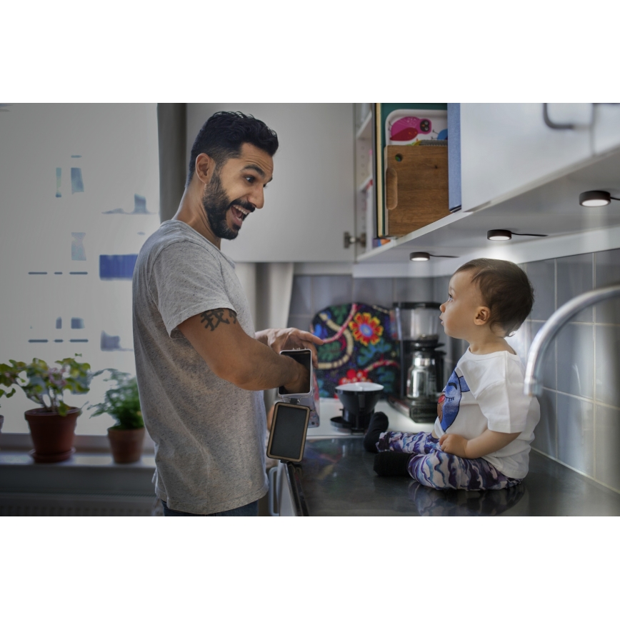 Osram - Set 3x corpuri LED pentru montaj sub dulap UNDERCABINET LED/3W/230V 3000K negru