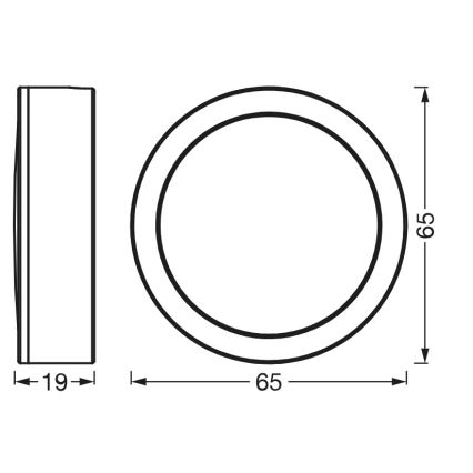 Osram - Set 3x corpuri LED pentru montaj sub dulap UNDERCABINET LED/3W/230V 3000K negru
