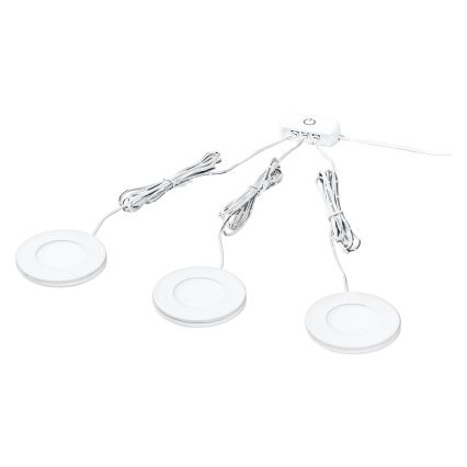 Osram - Set 3 buc. Lampă LED pentru montaj sub dulap UNDERCABINET, 8,5 W / 230 V / 3000 K, alb