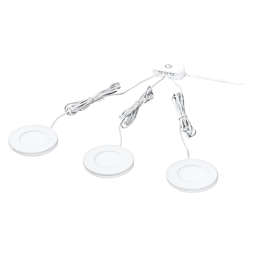 Osram - Set 3 buc. Lampă LED pentru montaj sub dulap UNDERCABINET, 8,5 W / 230 V / 3000 K, alb