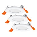 Osram - Set 3x spoturi LED încastrate SLIM, 4,5W, 230V
