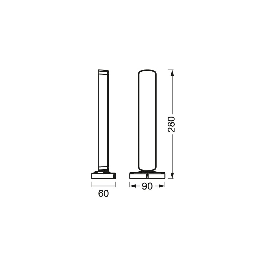 Osram - Set 2 buc. Lampă de masă LED RGBW dimabilă MOOD LIGHT LED/4W/230V 2700-6500K Wi-Fi + telecomandă