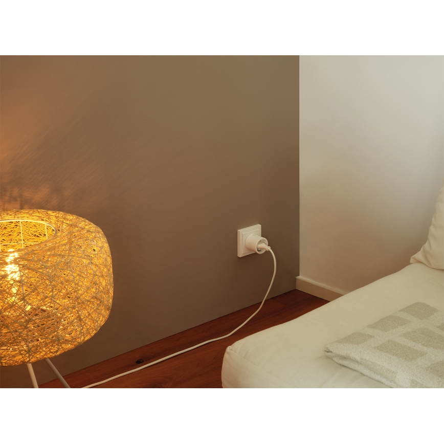 Osram - Set de 2 prize inteligente SMART+ MATTER SCHUKO 2300W/230V/10A Wi-Fi albe