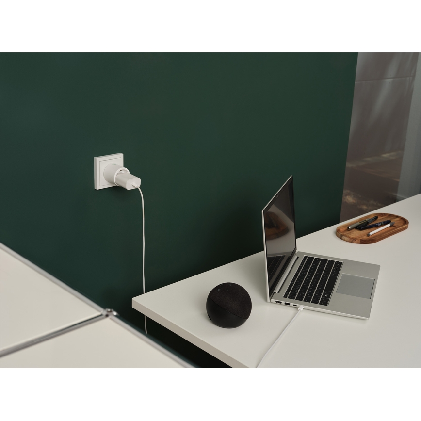 Osram - Set de 2 prize inteligente SMART+ MATTER SCHUKO 2300W/230V/10A Wi-Fi albe