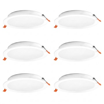 Osram - Set de 6 corpuri de iluminat LED încastrate ESSENTIAL LED/18W/230V 6500K, Ø 22 cm, alb