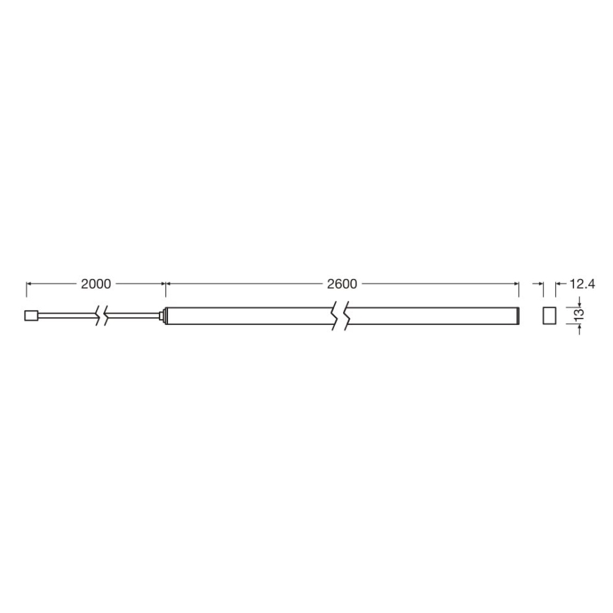 Osram - Set de extensie pentru banda LED dimabilă FLEX ACOUSTIC 2,6m LED/24W/24V