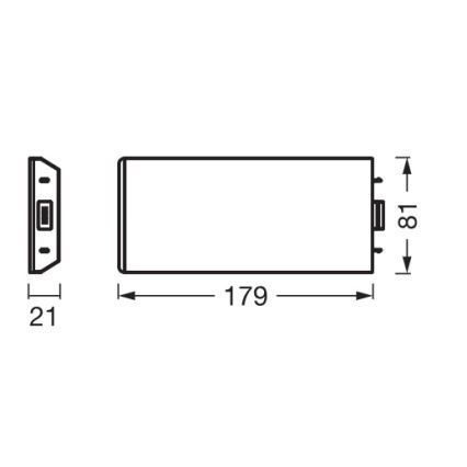 Osram - Set de extensie pentru corp de iluminat LED sub dulap UNDERCABINET LED/3,85W/36V 3000K 8,1x17,9 cm alb