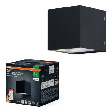 Osram - SMART+ BEAM Aplica de perete pentru exterior LED RGBW reglabilă, 8W/230V, 3000-6500K, IP44, Wi-Fi