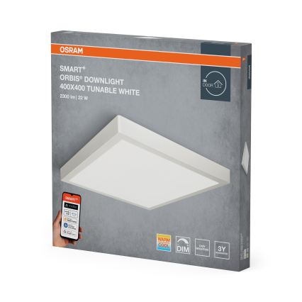 Osram - Plafonieră LED dimmabilă SMART+ DOWNLIGHT LED/22W/230V 40x40 cm 3000-6500K Wi-Fi