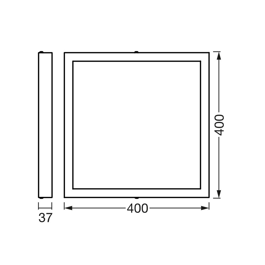 Osram - Plafonieră LED dimmabilă SMART+ DOWNLIGHT LED/22W/230V 40x40 cm 3000-6500K Wi-Fi