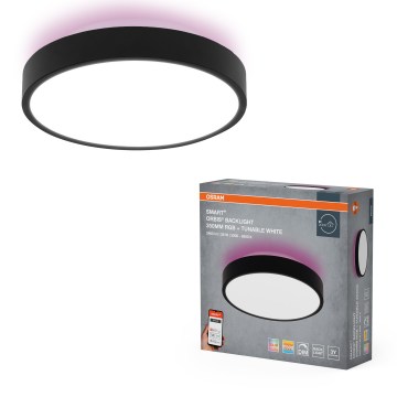 Osram SMART+ ORBIS - Lampă de tavan LED RGBW reglabilă, 28 W, 230 V, Ø 35 cm, 2700–6500 K, Wi‑Fi