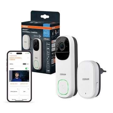 Osram - Sonerie video inteligentă cu senzor 2K SMART+ 230V IP66 Wi-Fi