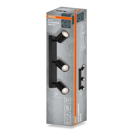 Osram - Spot ELEMENTAL 3x GU10/6W/230V