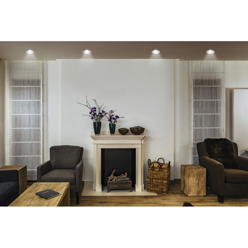 Osram - Spot încastrat LED SPOT TWIST LED/10W/230V 4000K diam. 9,3 cm alb/argintiu