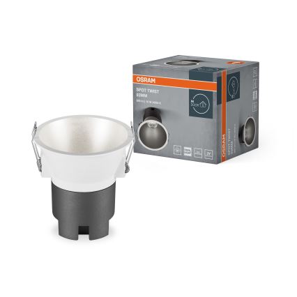Osram - Spot încastrat LED SPOT TWIST LED/10W/230V 4000K diam. 9,3 cm alb/argintiu