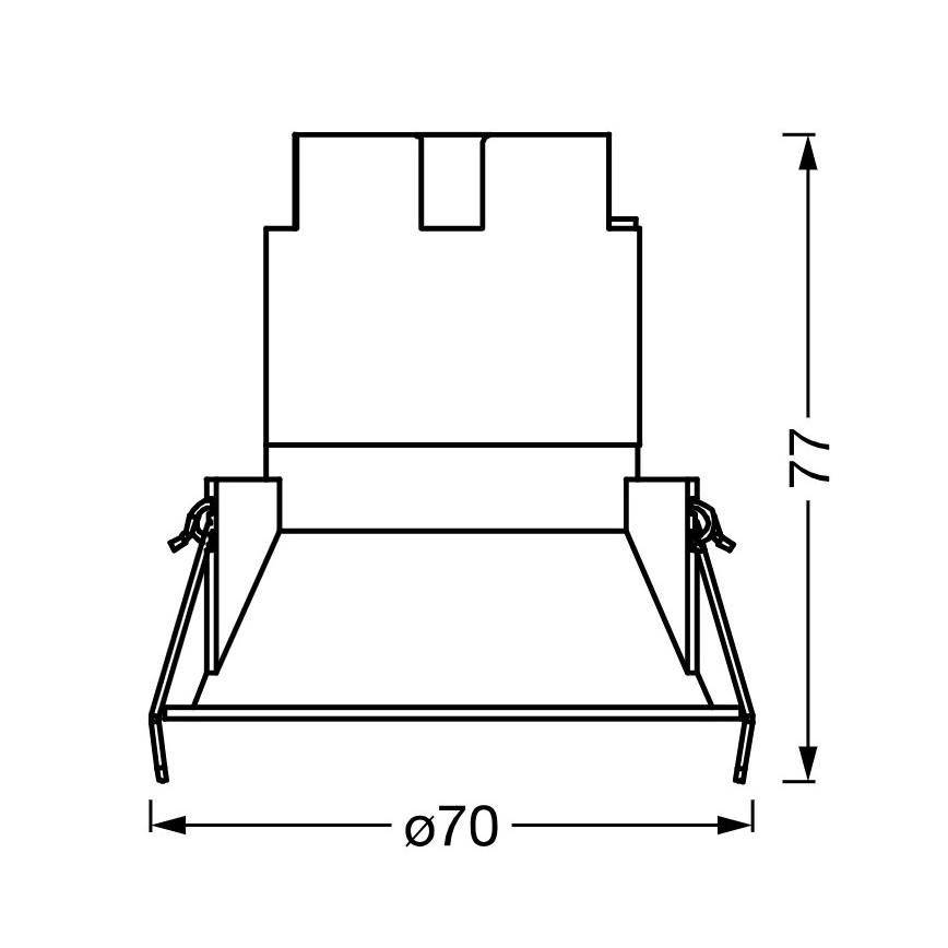 Osram - Spot încastrat SPOT TWIST LED/5W/230V 3000K Ø 7 cm alb/negru