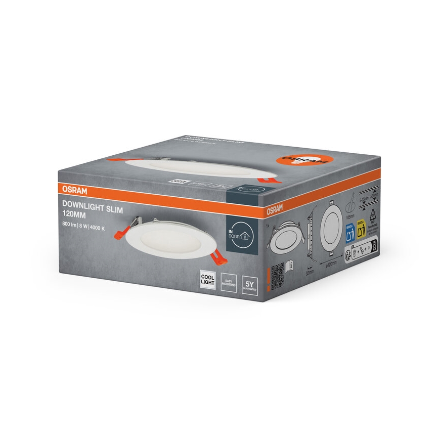 Osram - Spot LED încastrat SLIM, 8 W, 230 V, 4000 K