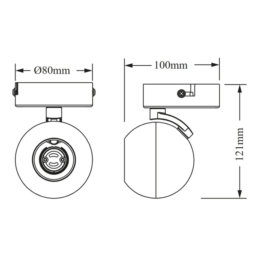 Osram - Spot SPHERAL 1xGU10/6W/230V alb