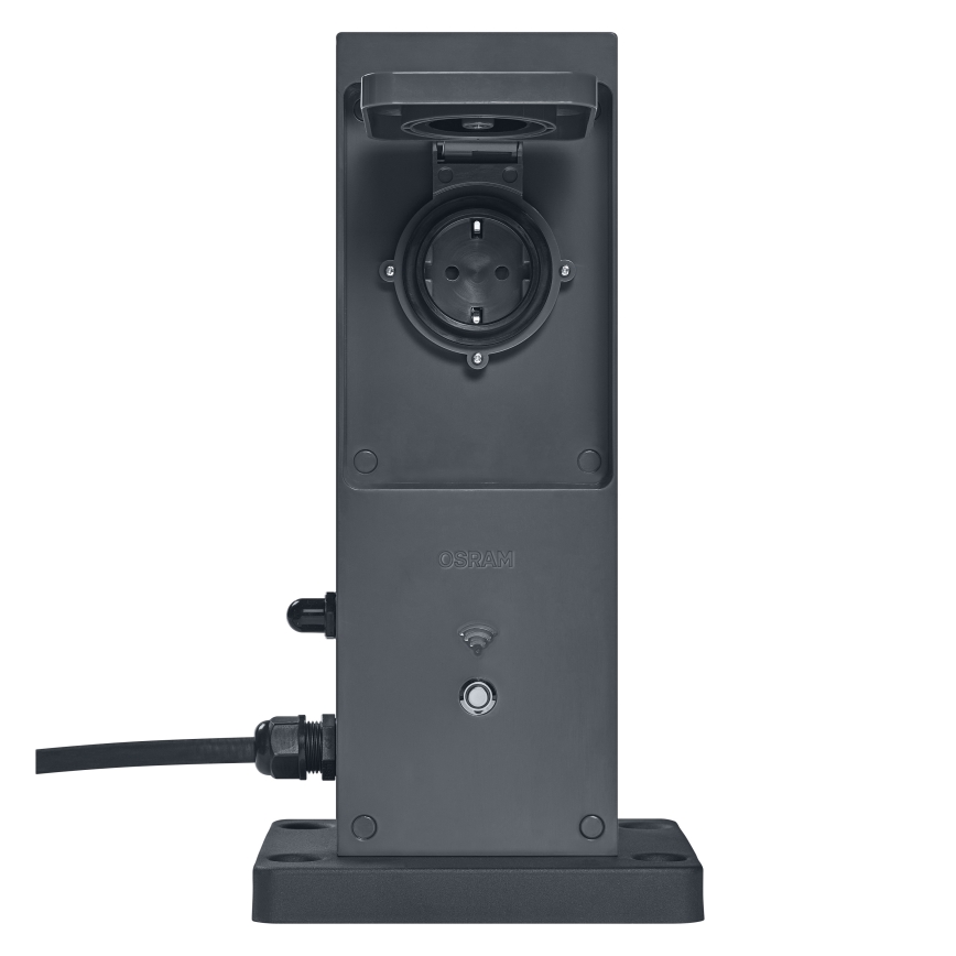 Osram - Stâlp inteligent de exterior cu 2 prize SCHUKO și repetor Wi‑Fi IP44