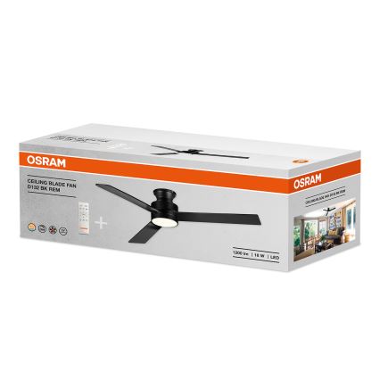 Osram - Ventilator de tavan LED dimabil BLADE LED/18W/230V 3000/4000/6000K + telecomandă