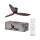 Osram - Ventilator de tavan LED dimabil FOHN LED/18W/230V 3000/4000/6500K + telecomandă