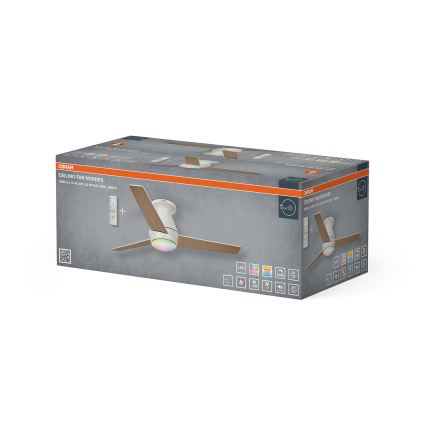 Osram - Ventilator de tavan LED RGB dimabil NORDES LED/18W/230V 3000-6500K + telecomandă