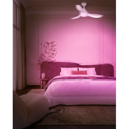 Osram - Ventilator de tavan LED RGB cu funcție de dimare NORDES LED/18W/230V 3000-6500K + telecomandă
