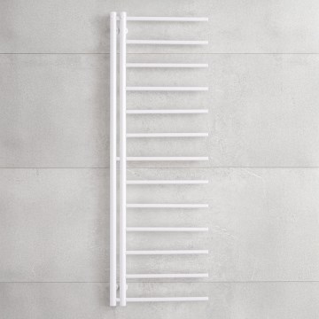 P.M.H. AP2W - Radiator de baie tip scară APOLLO 346 W, 150 cm, racordare pe dreapta, alb