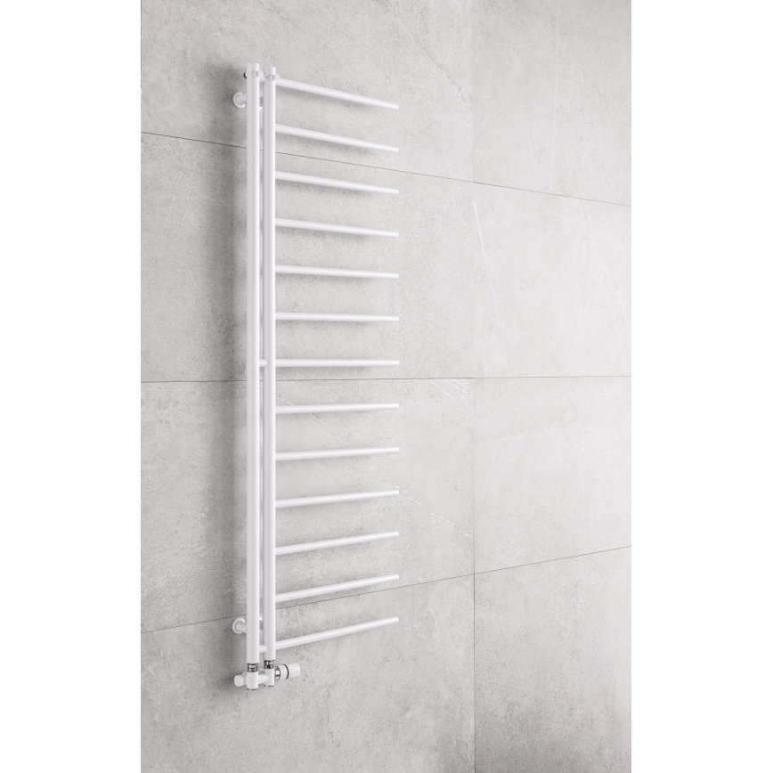P.M.H. AP2W - Radiator de baie tip scară APOLLO 346 W, 150 cm, racordare pe dreapta, alb