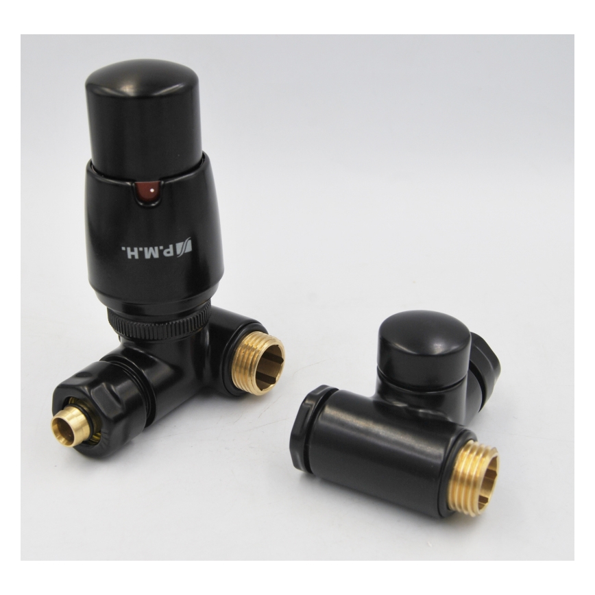 P.M.H. INTER-LB - Ventil cu cap termostatic INTER stânga/negru